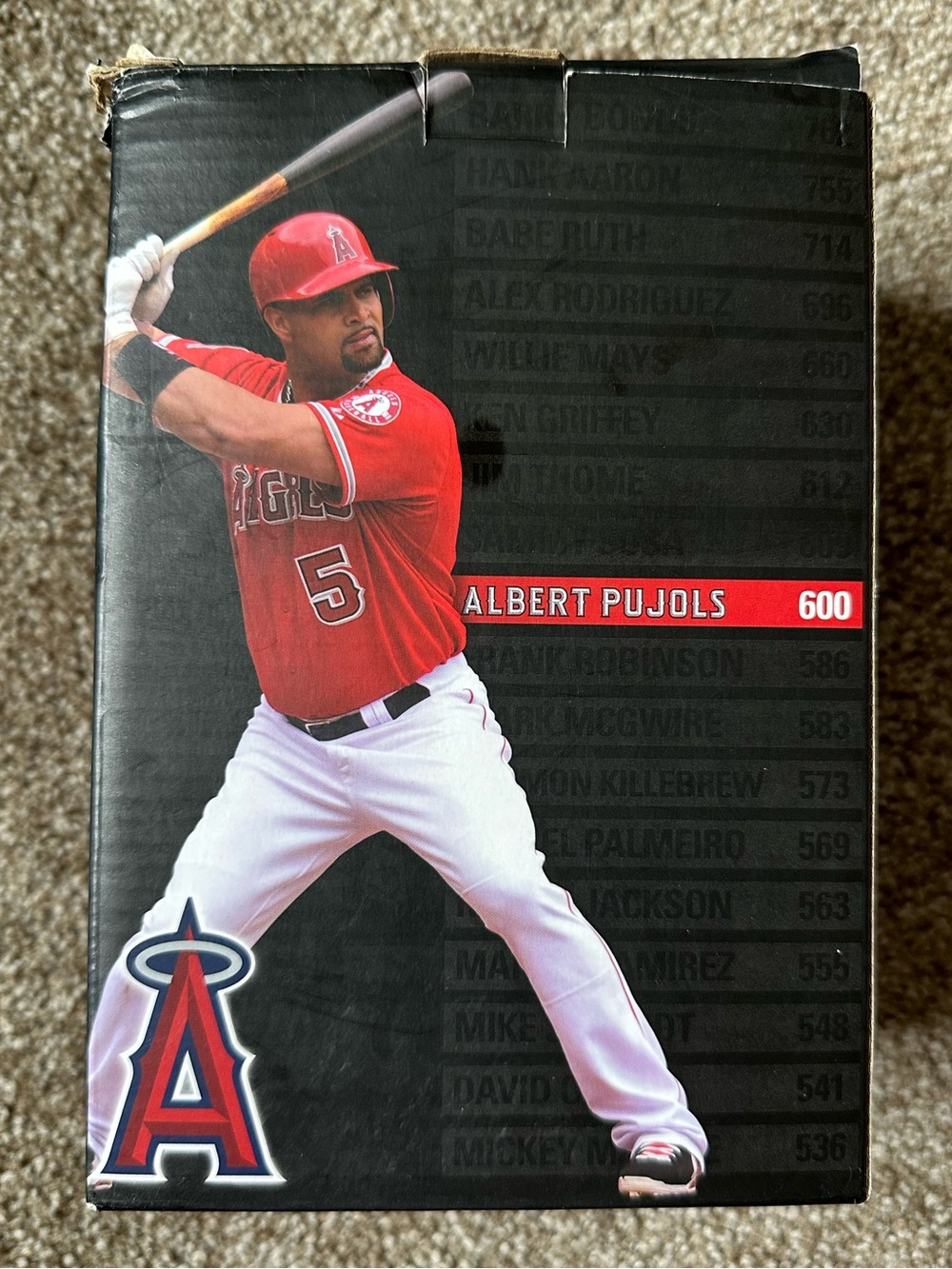Los Angeles Angels Albert Pujols 600 Home Run Tracker Bobblehead SGA W/ Box - Picture 8 of 13
